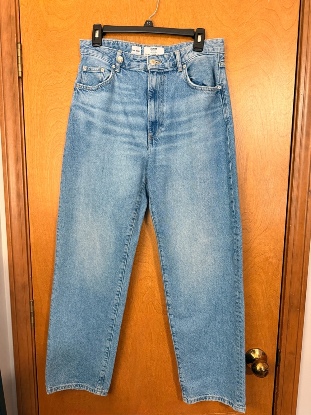 Bershka Light Blue Baggy Denim Jeans